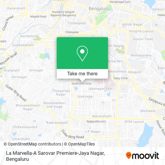 La Marvella-A Sarovar Premiere-Jaya Nagar map