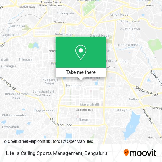 Life Is Calling Sports Management map