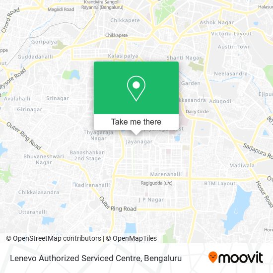 Lenevo Authorized Serviced Centre map
