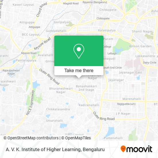 A. V. K. Institute of Higher Learning map