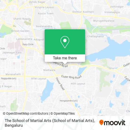 The School of Martial Arts map