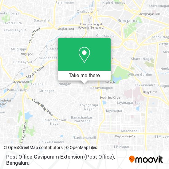 Post Office-Gavipuram Extension map