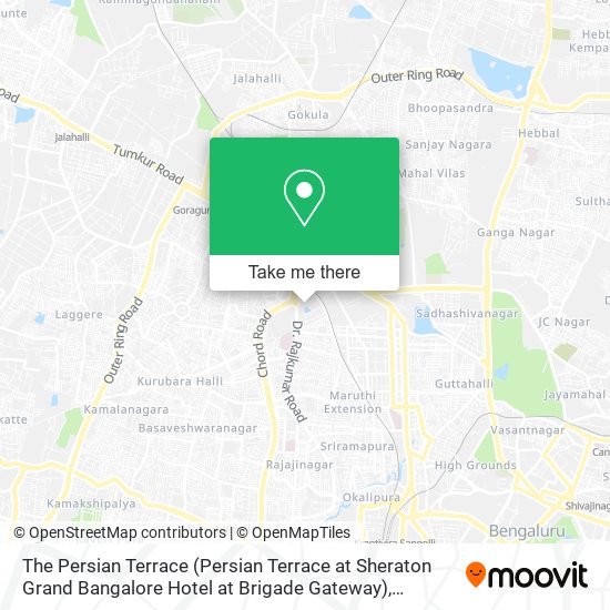 The Persian Terrace (Persian Terrace at Sheraton Grand Bangalore Hotel at Brigade Gateway) map