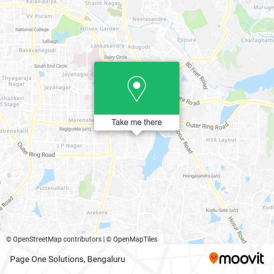 Page One Solutions map