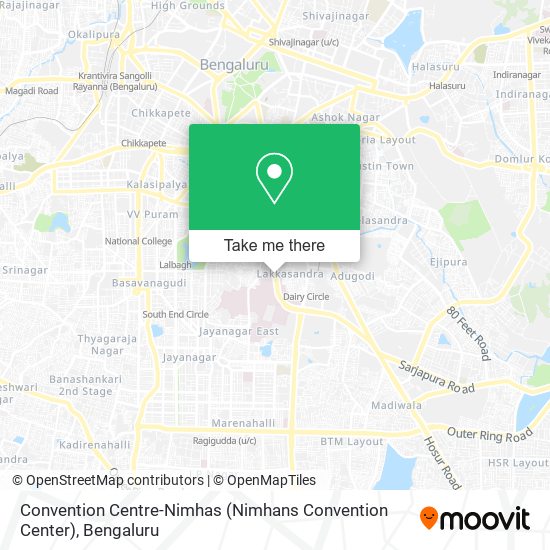 Convention Centre-Nimhas (Nimhans Convention Center) map
