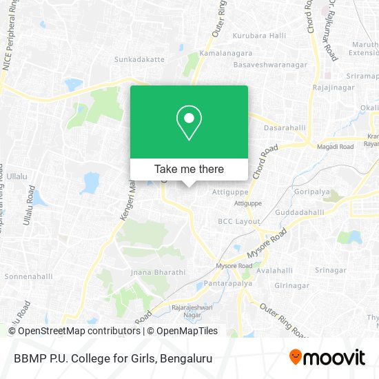 BBMP P.U. College for Girls map