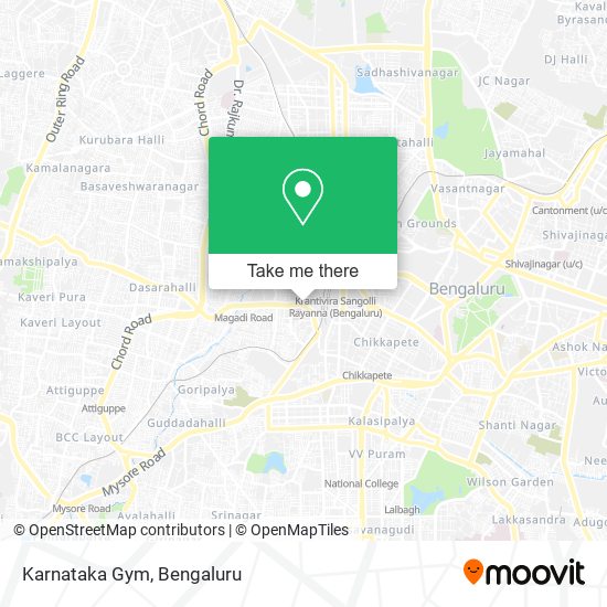 Karnataka Gym map