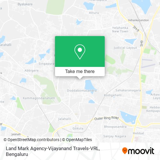 Land Mark Agency-Vijayanand Travels-VRL map