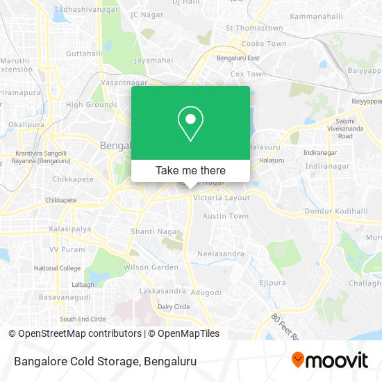 Bangalore Cold Storage map