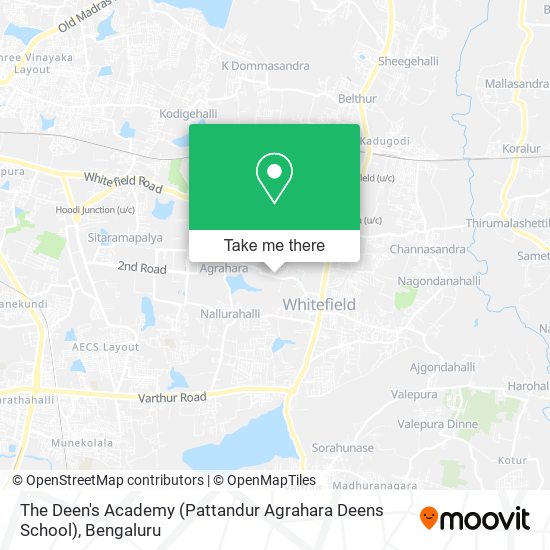 The Deen's Academy (Pattandur Agrahara Deens School) map