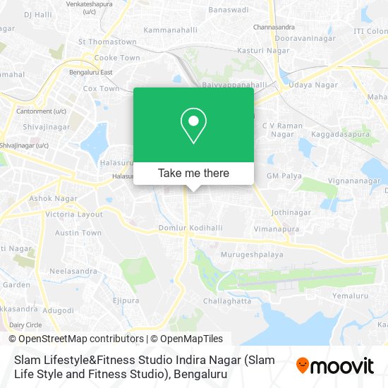 Slam Lifestyle&Fitness Studio Indira Nagar (Slam Life Style and Fitness Studio) map