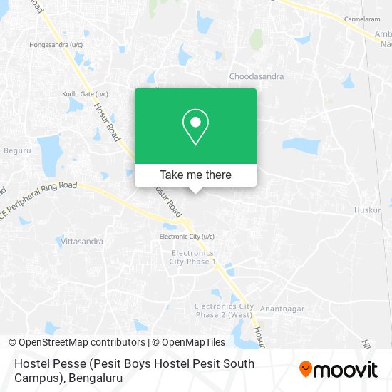 Hostel Pesse (Pesit Boys Hostel Pesit South Campus) map