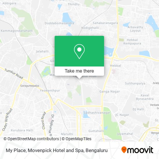 My Place, Movenpick Hotel and Spa map