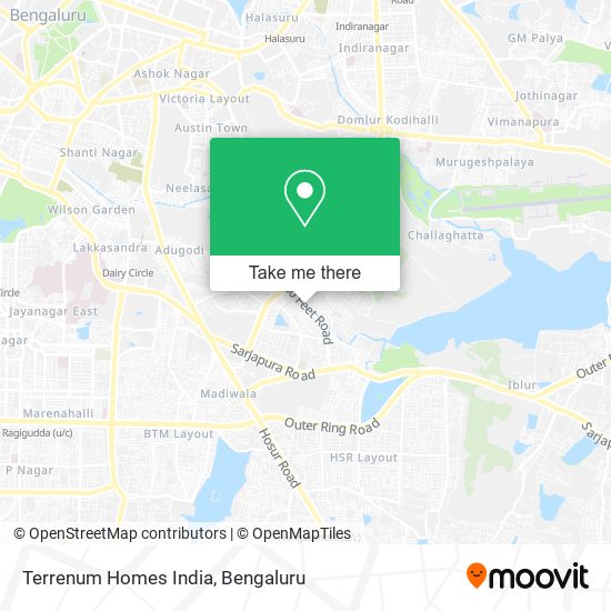 Terrenum Homes India map