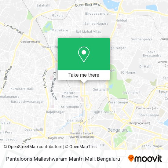 Pantaloons Malleshwaram Mantri Mall map