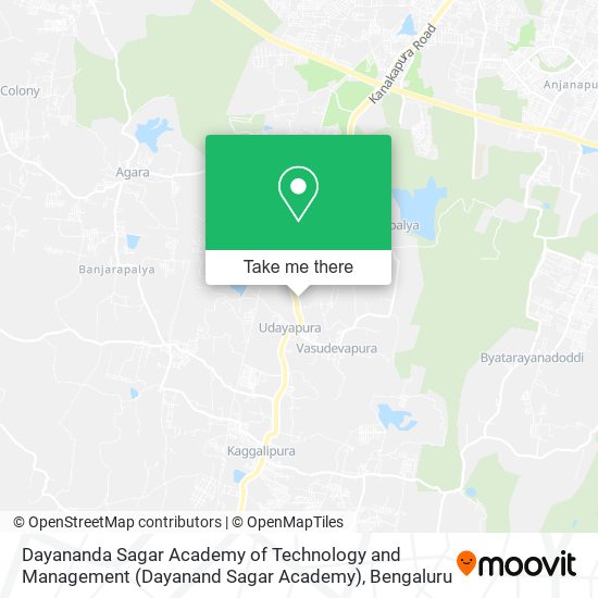 Dayananda Sagar Academy of Technology and Management (Dayanand Sagar Academy) map