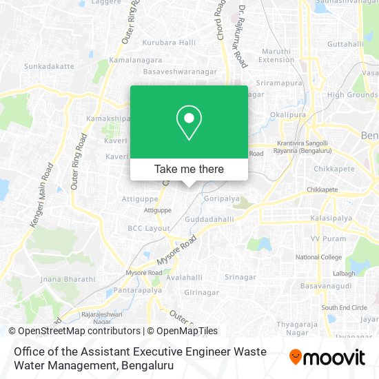 Office of the Assistant Executive Engineer Waste Water Management map