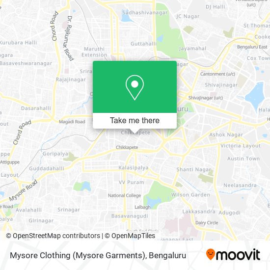 Mysore Clothing (Mysore Garments) map