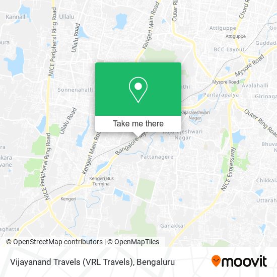 Vijayanand Travels (VRL Travels) map