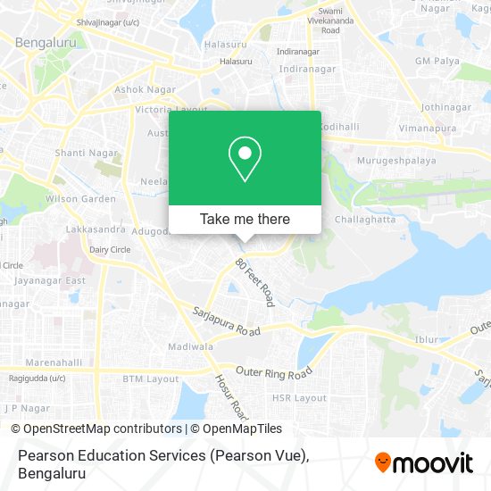 Pearson Education Services (Pearson Vue) map