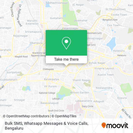 Bulk SMS, Whatsapp Messages & Voice Calls map