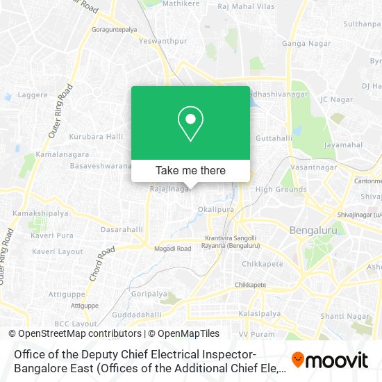 Office of the Deputy Chief Electrical Inspector-Bangalore East map