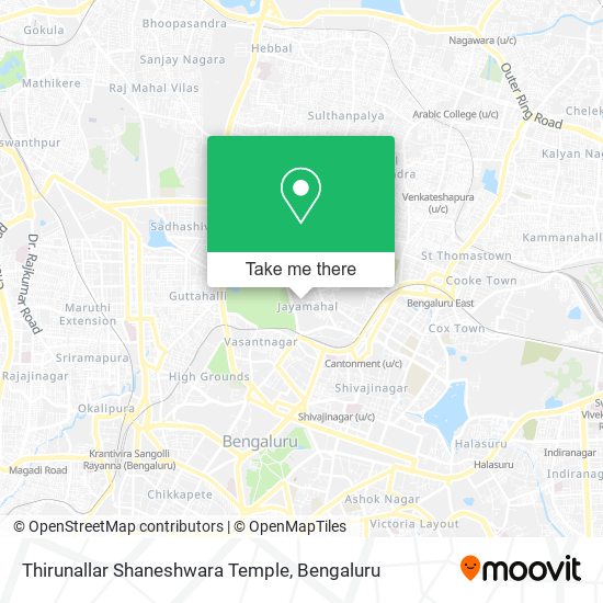 Thirunallar Shaneshwara Temple map