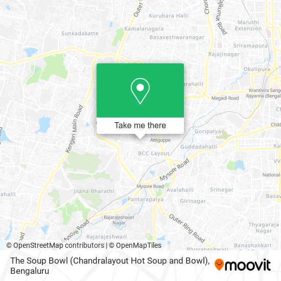 The Soup Bowl (Chandralayout Hot Soup and Bowl) map