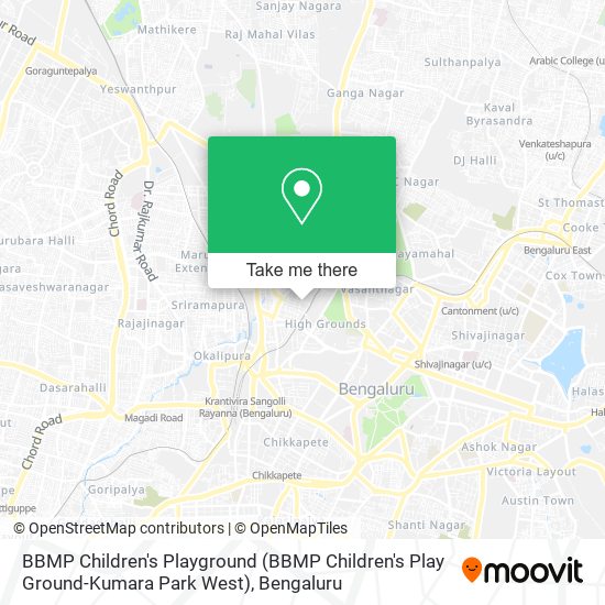 BBMP Children's Playground (BBMP Children's Play Ground-Kumara Park West) map