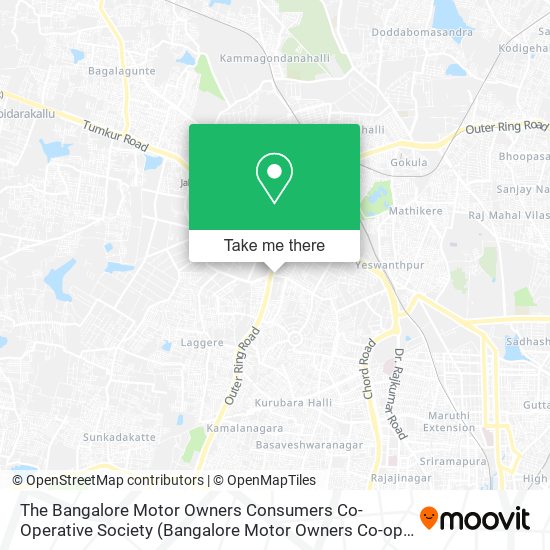 The Bangalore Motor Owners Consumers Co-Operative Society (Bangalore Motor Owners Co-op Soc) map