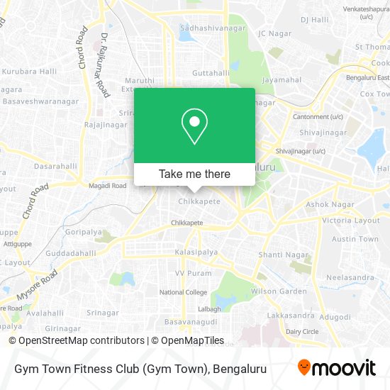 Gym Town Fitness Club map