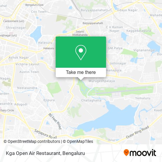 Kga Open Air Restaurant map