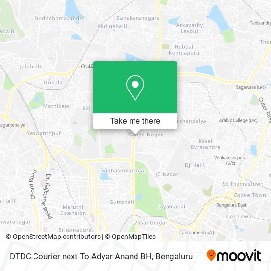 DTDC Courier next To Adyar Anand BH map