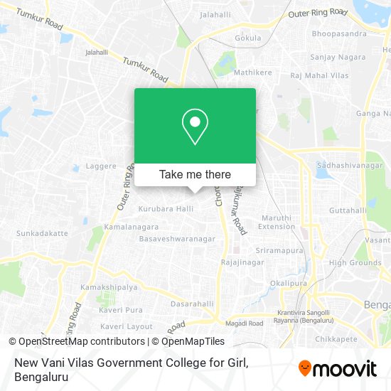 New Vani Vilas Government College for Girl map