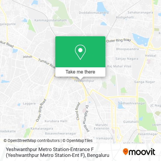 Yeshwanthpur Metro Station-Entrance F map