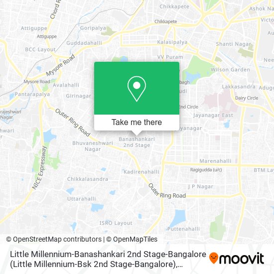 Little Millennium-Banashankari 2nd Stage-Bangalore map