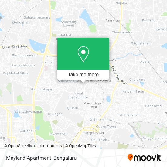 Mayland Apartment map