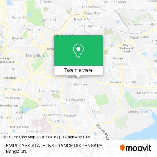 EMPLOYES STATE INSURANCE DISPENSARY map