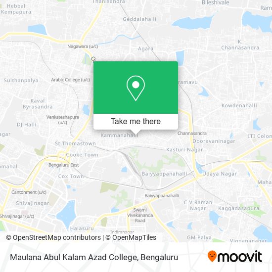 Maulana Abul Kalam Azad College map