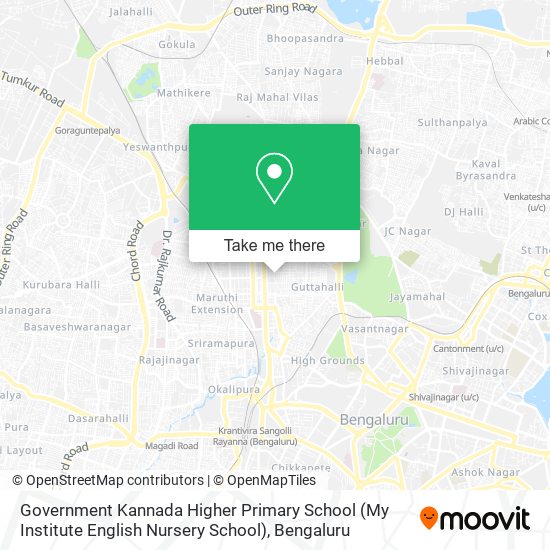 Government Kannada Higher Primary School (My Institute English Nursery School) map