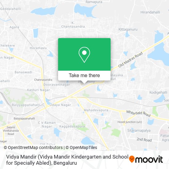 Vidya Mandir (Vidya Mandir Kindergarten and School for Specially Abled) map