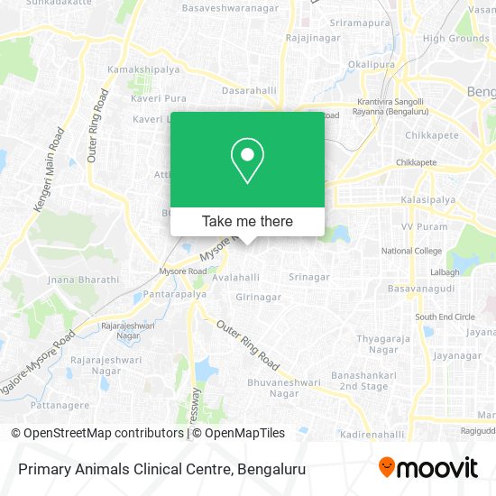 Primary Animals Clinical Centre map