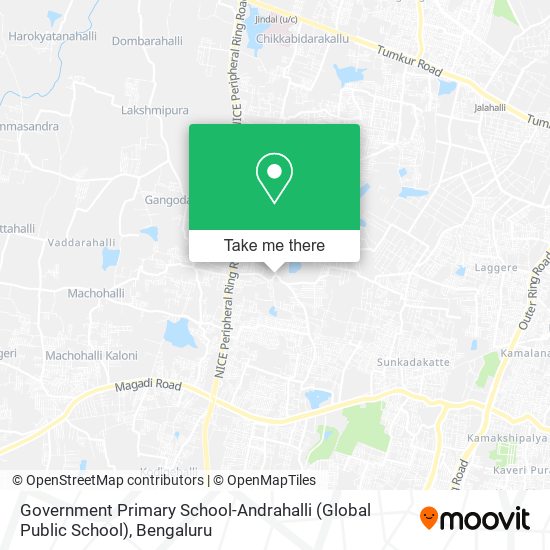 Government Primary School-Andrahalli (Global Public School) map