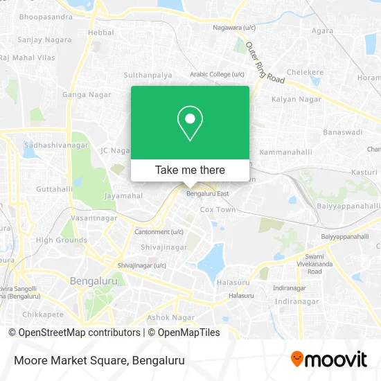 Moore Market Square map