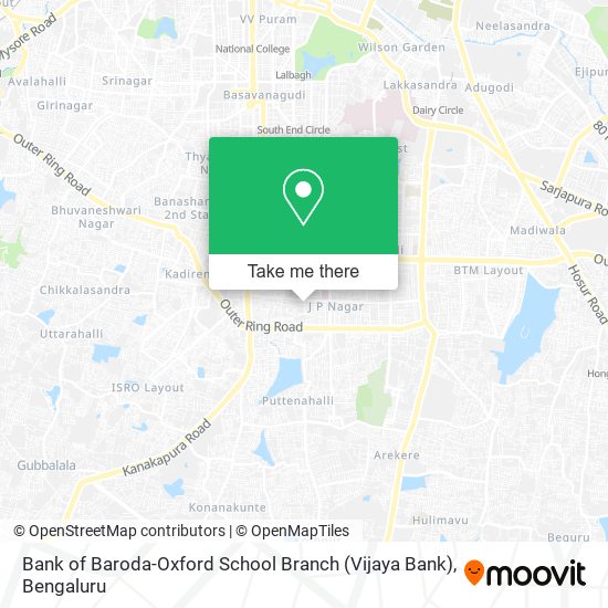 Bank of Baroda-Oxford School Branch (Vijaya Bank) map