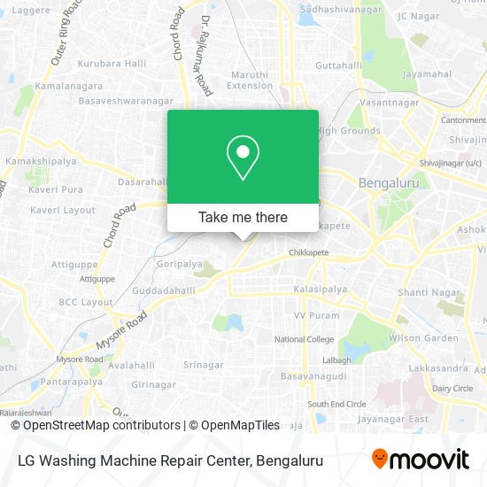 LG Washing Machine Repair Center map
