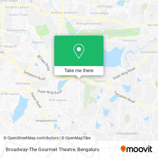 Broadway-The Gourmet Theatre map