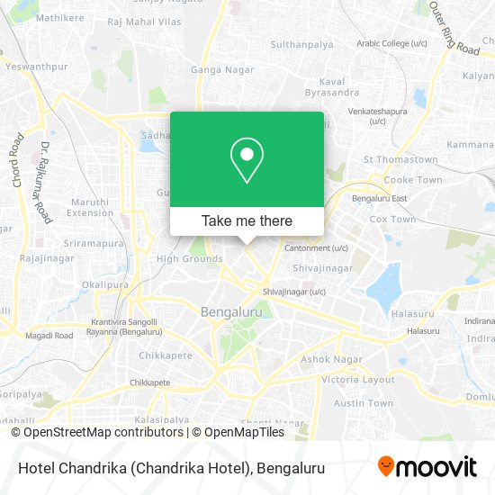 Hotel Chandrika map