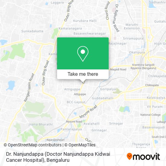 Dr. Nanjundappa (Doctor Nanjundappa Kidwai Cancer Hospital) map