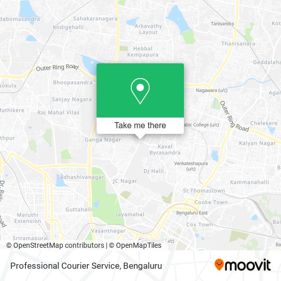 Professional Courier Service map